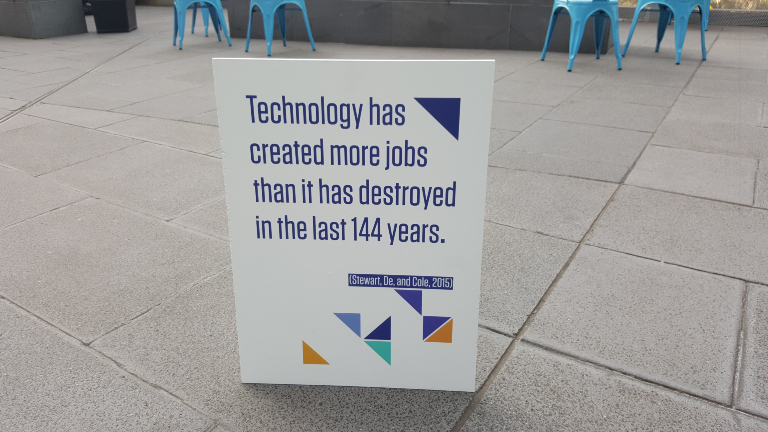 Quote: Technology has created more jobs than it has destroyed in the last 144 years.