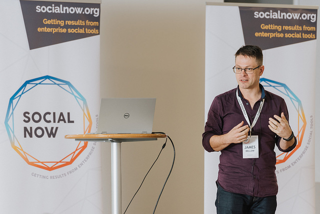 Social Now 2018 - James Dellow offers advice to Cablinc